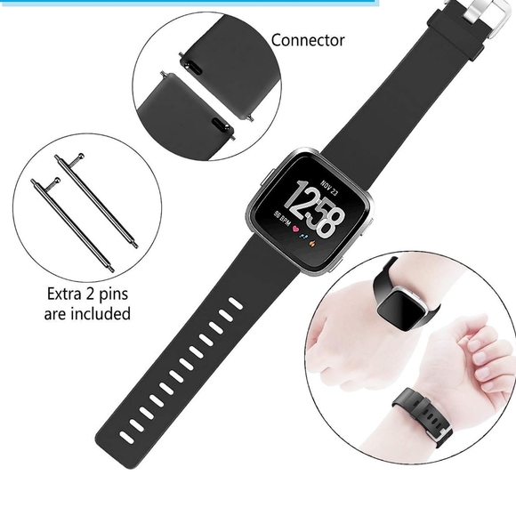 Fitbit Versa Wrist Bands & Charger - Picture 2 of 5